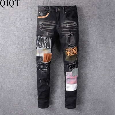 Best Design Retro Handsome Leather Clothing Men Jeans Jeans for Men Men Jeans Pants