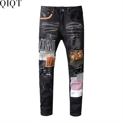 Best Design Retro Handsome Leather Clothing Men Jeans Jeans for Men Men Jeans Pants